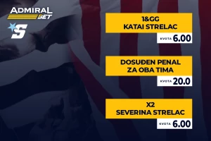 AdmiralBet derbi specijal - Katai ili Severina uz kvotu 6,00 ili 20,00 za penal na obe strane?